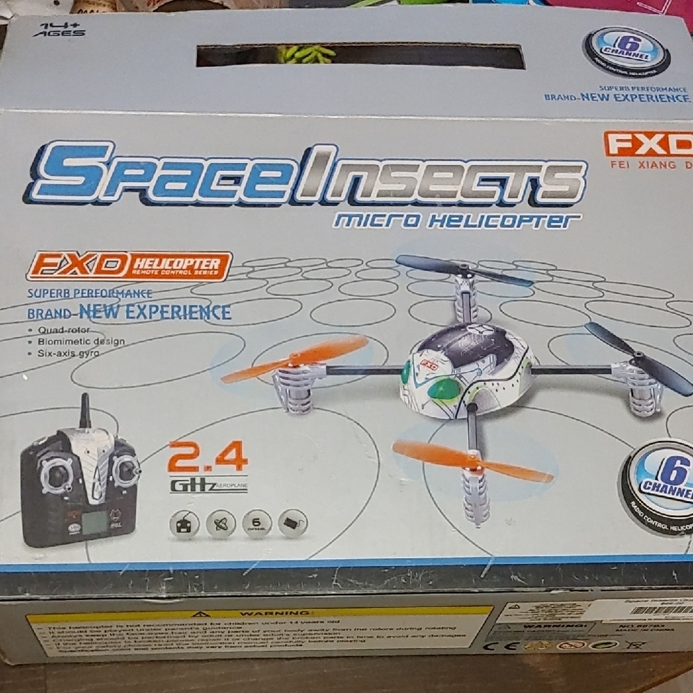 FXD Space Insects Micro Helicopter - White Parts